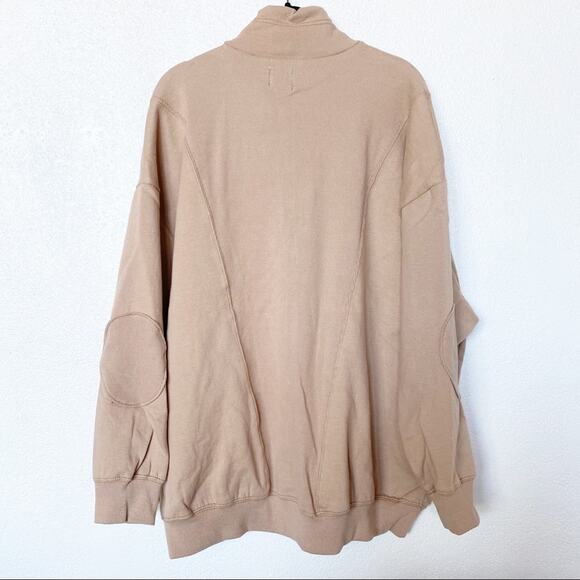BDG Porter Zip Up Sweatshirt Tan Size Medium NWT - Picture 12 of 13